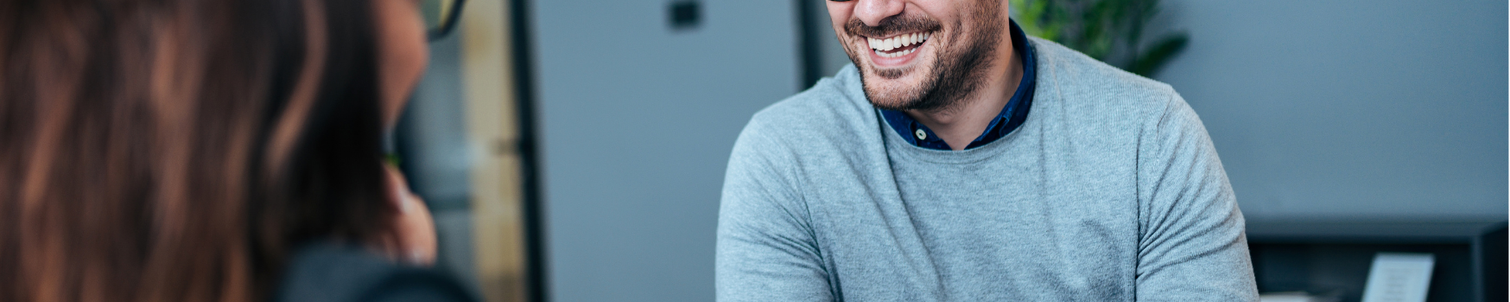 Hiring manager interviewing candidate