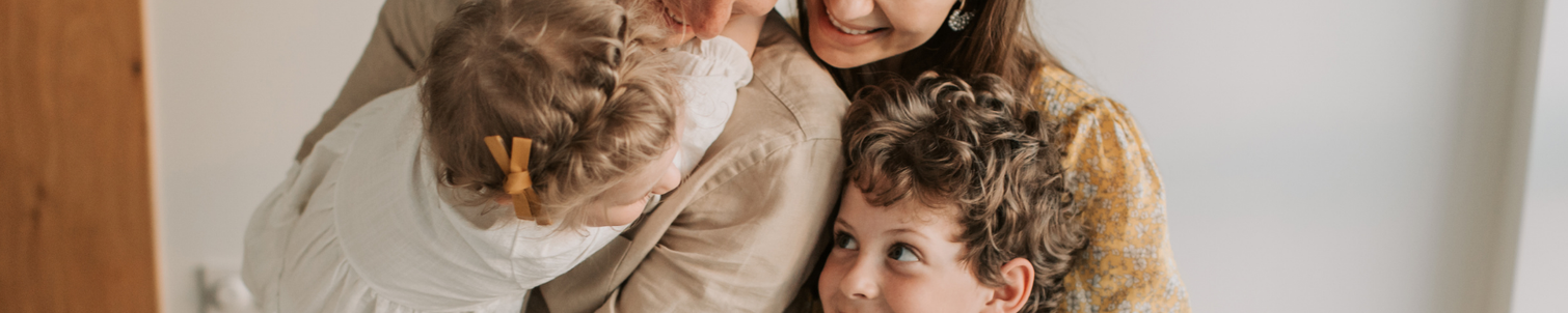 A family picture with children.